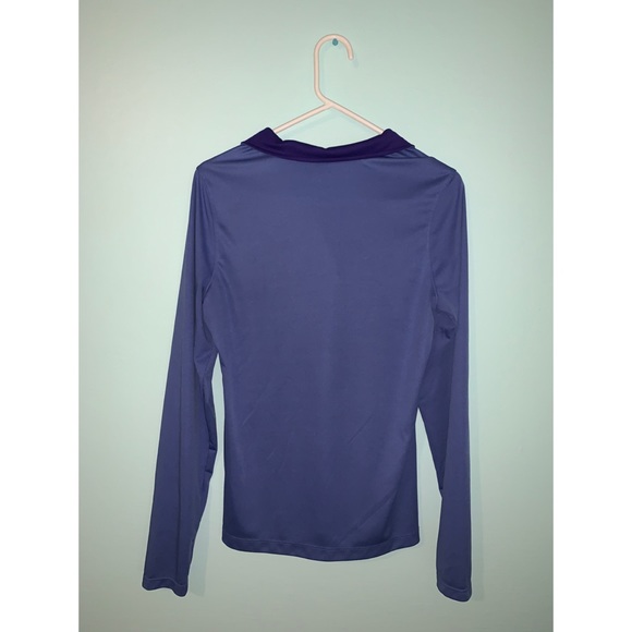 3/$20 Danskin Now Quarter Zip Pullover Purple - Picture 3 of 3